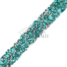 CRYSTAL ROCK STRISCE ADESIVE TURCHESE