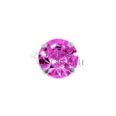 TONDO FUCHSIA CON CASTONE GARNET