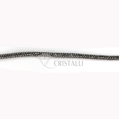 LACCIO 3MM JET HEMATITE