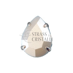GOCCIA PERLATA CON CASTONE GARNET