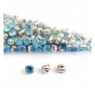 BOTTONE SOLITARIO LIGHT AQUAMARINE