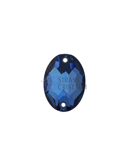 Pietra da cucire ovale DENIM BLUE