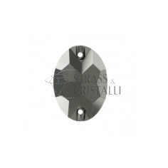 OVALE JET HEMATITE STARFIX
