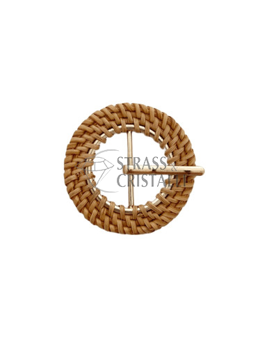 Fibbia in rattan TONDO