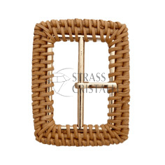 Fibbia in rattan RETTANGOLO