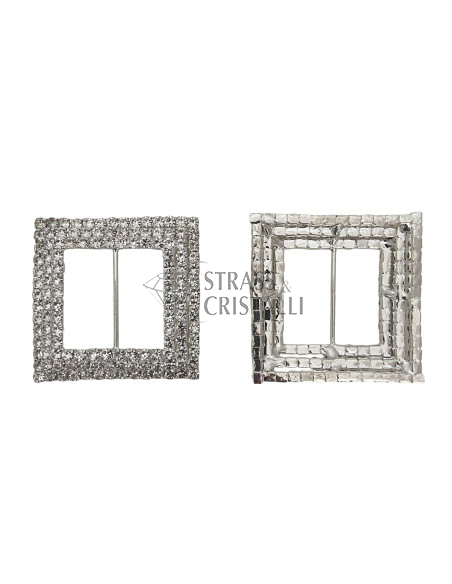 Fibbia strass QUADRATO