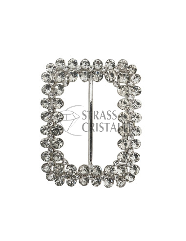 Fibbia strass RETTANGOLO