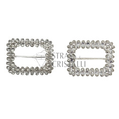 Fibbia strass RETTANGOLO 2
