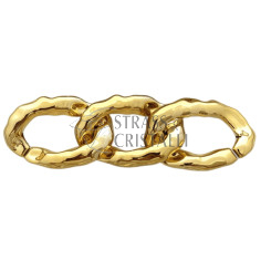 CATENA ACRILICA MARTELLATA GRANDE ORO