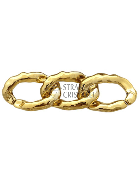 CATENA ACRILICA MARTELLATA GRANDE ORO