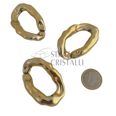 CATENA ACRILICA MARTELLATA GRANDE ORO 2
