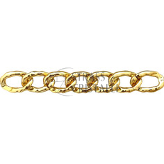 CATENA ACRILICA MARTELLATA PICCOLA ORO
