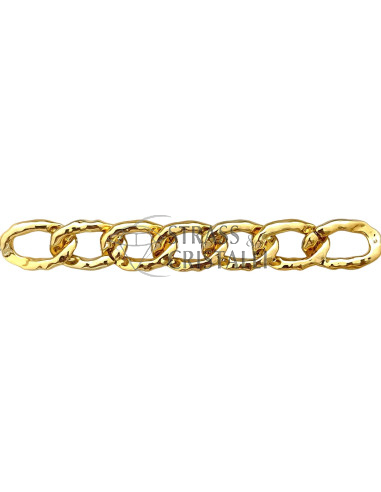 CATENA ACRILICA MARTELLATA PICCOLA ORO