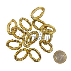 CATENA ACRILICA MARTELLATA PICCOLA ORO 2