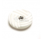 BOTTONE ACRILICO CON STRASS BIANCO