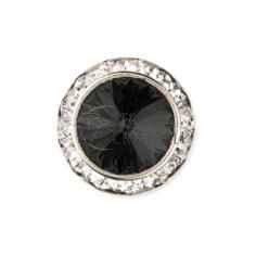 BOTTONE GIOIELLO CON RIVOLO HEM E STRASS