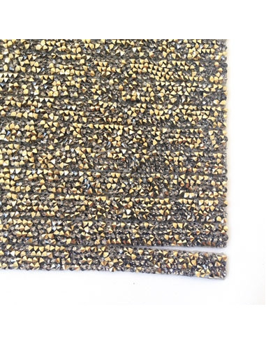 CRYSTAL ROCK IN STRISCE ORO/BLACK DIAMOND