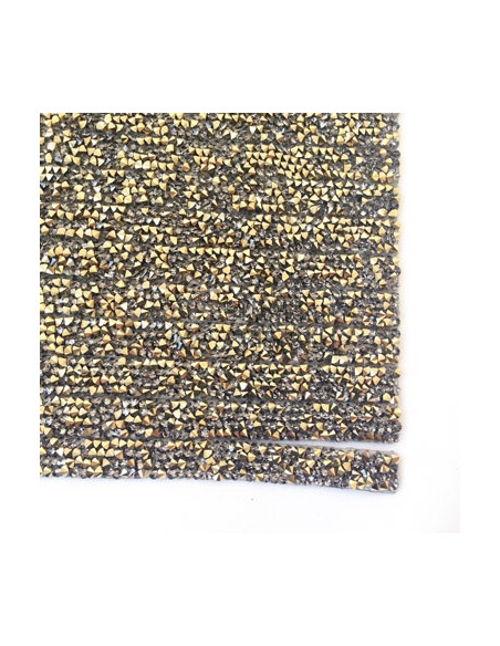 CRYSTAL ROCK IN STRISCE ORO/BLACK DIAMOND