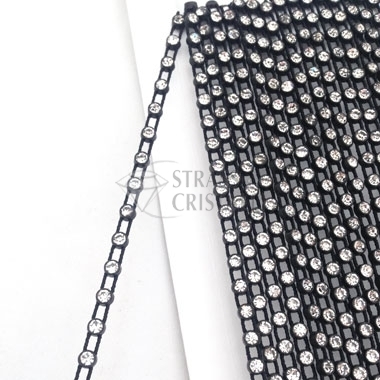 Gallon strass 1 filo elastico