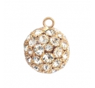 SFERA ORO CON STRASS