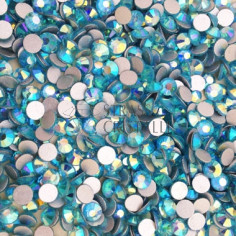 STRASS FLAT BACK AQUAMARINE AB 2