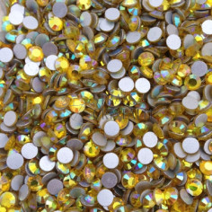 STRASS FLAT BACK CITRINE AB 2