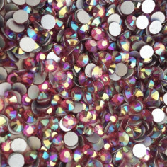 STRASS FLAT BACK ROSE AB 2