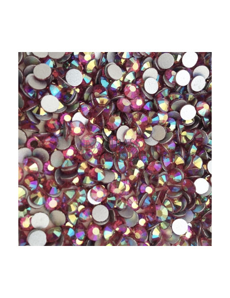 STRASS FLAT BACK ROSE AB