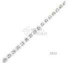 CATENA STRASS SS12 ARGENTO 3 mm