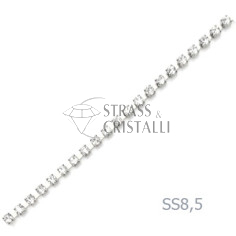 CATENA STRASS SS 8,5 ARGENTO 2,5 mm