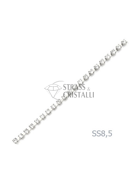 CATENA STRASS SS 8,5 ARGENTO 2,5 mm