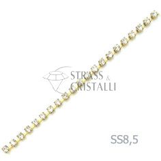 CATENA STRASS SS 8,5 ARGENTO 2,5 mm