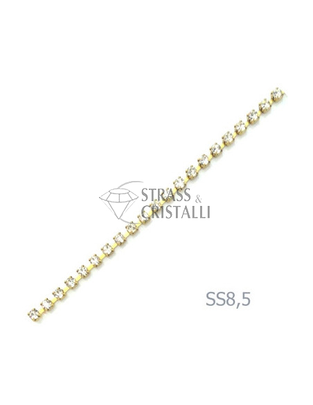 CATENA STRASS SS 8,5 ARGENTO 2,5 mm