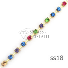 Catena MULTICOLOR ORO SS18  4.5MM