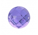 TONDO ACRILICO VIOLA SFACCETTATO CON FORI