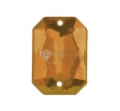 OTTAGONO MARRONE/SMOKED TOPAZ ACRILICO CON FORI