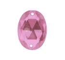 OVALE ROSA ACRILICO CON FORI