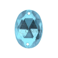 OVALE AZZURRO ACRILICO CON FORI