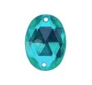 OVALE SMERALDO ACRILICO CON FORI