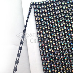 Gallon strass 1 filo elastico