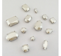 Pietre acriliche perlate con castone